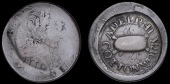 PERTHSHIRE, Deanston, Adelphi Cotton Works, a George III imitation Halfpenny, date indeterminate, rev. countermarked...