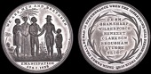 Medals, Anti-Slavery, Negro Emancipation in the West Indies, 1838, a white metal medal by T. Halliday, white couple...