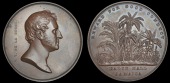 Medals, Jamaica, Sir Henry de la Beche, Good Conduct award, 1841, a copper medal by W. Wyon, from the same dies as...