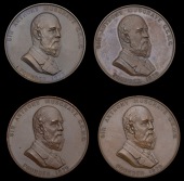 Medals, Jamaica, Institute of Jamaica, Musgrave Medal, copper awards by A. Toft (4), three named (F. E. Hopkins, A &...