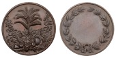 Medals, Jamaica, St. George Agricultural Show, c. 1911, a copper award medal by Fattorini, display of tropical...