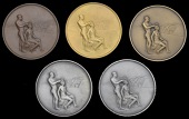 Medals, Jamaica, The IX Central American and Caribbean Games, Kingston, 1962, award medals by A. Huie for John...