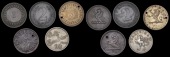 Egypt, ALEXANDRIA, J.C. Negreponte & Sons (2), brass, obv. 3, copper, obv. 1, both 27mm (Ford 427 [= Noble 1720]);...