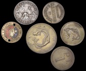 Egypt, CAIRO, Kit Kat Lido, brass 10 and 5 Piastres, 33 and 26mm (Ford 443 [= Noble 1726]); Lemonia’s Oriental Tea...
