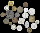 Germany, MÜRWIK, Kantine der Torpedoschule, brass 10 Pfennigs, 20mm; NÜRNBERG, Restauration Krokodil, George Lang,...