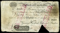 CAMBRIDGESHIRE, Wisbech, Wisbech & Lincolnshire Bank, Twenty Pounds, 18 September 1883, P 2367 (Outing 2382u)....