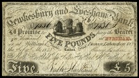 GLOUCESTERSHIRE, Tewkesbury, Tewkesbury and Evesham Bank, Five Pounds, 7 September 1833, no. 1536, for Nathaniel...