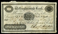 NORTHAMPTONSHIRE, Wellingborough, Wellingborough Bank, One Pound, 30 May 1825, no. 337, for Morton, Rodick, Morton &...