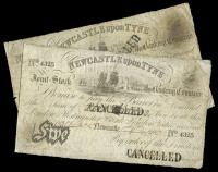NORTHUMBERLAND, Newcastle-upon-Tyne, Newcastle-upon-Tyne Joint Stock Banking Co, Five Pounds (2), both 1 December...