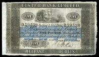 Five Pounds, 1 November 1906, D 59538, signature of R. Patton (UB 28, this note illustrated; Pick –). Lightly...