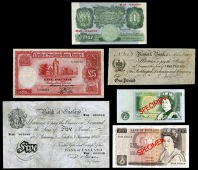 ENGLAND, Treasury and Bank of England, a collection, 1917-2002, containing Ten Shillings (28), One Pound (176,...