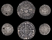 Henry VI (First reign, 1422-1461), Annulet issue, Groat, Calais, mm. cross II, no fleur on breast, reads angl’,...