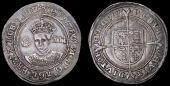 Edward VI (1547-1553), Third period, Fine issue, Shilling, mm. y, 6.10g/11h (N 1937; S 2482). Deliberate scratches...