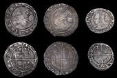 Elizabeth I (1558-1603), Fourth issue, Threehalfpence (2), 1573, mm. acorn, 1575, mm. eglantine, both bust 3G,...