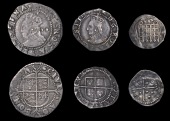 Elizabeth I (1558-1603), Sixth issue, Halfgroat, mm. tun, bust 6E, 0.97g/1h, Penny, mm. woolpack (?), bust 5B,...
