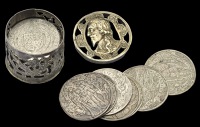 Sovereigns of England, &c, full length, silver counters (35, of the set of 36), c. 1630-5, all c. 27mm, viz. Edward...