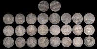 Sovereigns of England, &c, full length, silver counters (13), c. 1630-5, all c. 27mm, viz. William II, Stephen,...