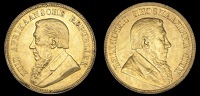 Paul Kruger, Pond [1892-1900], obverse brockage, 7.78g/12h (cf. Hern Z44ff; cf. KM. 10.2; cf. F 2). Some rim and...