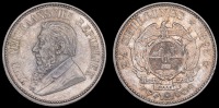 Paul Kruger, Halfcrown, 1895 (Hern Z33; KM. 7). A few surface marks, otherwise good extremely fine, lightly toned...