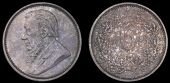 Paul Kruger, Sixpence, 1896 (Hern Z15; KM. 4). Good extremely fine, mottled tone 	£80-100