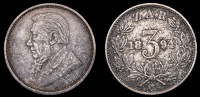 Paul Kruger, Threepence, 1894 (Hern Z7; KM. 10.1). Extremely fine, patchy toning 	£80-100