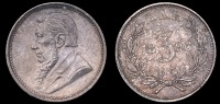 Paul Kruger, Threepence, 1896 (Hern Z9; KM. 10.1). Practically mint state, attractively toned 	£60-80