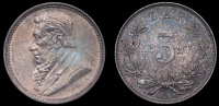 Paul Kruger, Threepence, 1897 (Hern Z10; KM. 10.1). Practically mint state, attractively toned 	£60-80
