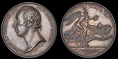 INDIA, British Victories in India, 1818, a copper medal by W. Wyon for Mudie, from the same dies as previous, 41mm...