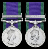 General Service 1962 (2), 1 clasp, Borneo (21154118 Rfn. Tahalsing Limbu, 1/10 GR.; 21155808 Rfn. Bijuliprasad...