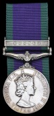 General Service 1962, 1 clasp, Borneo (23751811 Pte. H. R. Hutchinson, Queens Own Buffs.) nearly extremely fine	...