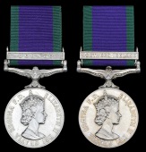 General Service 1962 (2), 1 clasp, Borneo (F.935162 E. C. Everitt, L.A.M. R.N.); another, 1 clasp, Northern Ireland...