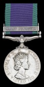 General Service 1962, 1 clasp, Malay Peninsula (21148648 L/Cpl. Damberbahadur Thapa, Gurkha ASC) some edge bruising,...