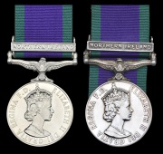 General Service 1962 (2), 1 clasp, Northern Ireland (24443452 Gdsm D. J. Hilton, SG; 24836147 Gdsm W. Renshaw, IG)...