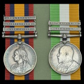 Pair: Private F. Cook, Royal Highlanders

Queen’s South Africa 1899-1902, 3 clasps, Cape Colony, Orange Free...