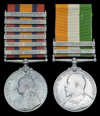 Pair: Private Henry Orr, Royal Highlanders, one of only two recipients in the regiment of the clasp for the relief...