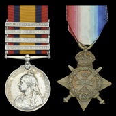 Pair: Private J. Williams, Royal Highlanders, who later served with the Royal Scots and was killed in action in...