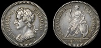 Charles II (1660-1685), Pattern Farthing, 1665, by J. Roettier, in silver, similar, edge grained, 6.20g/12h (Cooke...