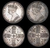 Victoria (1837-1901), Florins (2), 1871 die 2, 1878 die 53 (ESC 837, 849; S 3893, 3895) [2]. First about extremely...