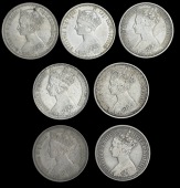 Victoria (1837-1901), Florin, 1885 (ESC 861; S 3900); together with other Florins (6), 1855, 1879 (4, all without...