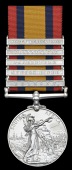 Queen’s South Africa 1899-1902, 5 clasps, Belmont, Modder River, Paardeberg, Johannesburg, South Africa 1901...