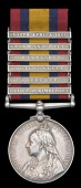 Queen’s South Africa 1899-1902, 6 clasps, Relief of Kimberley, Paardeberg, Driefontein, Johannesburg, Diamond...