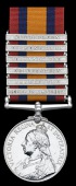 Queen’s South Africa 1899-1902, 6 clasps, Relief of Kimberley, Paardeberg, Driefontein, Johannesburg, Diamond...