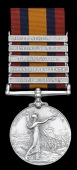Queen’s South Africa 1899-1902, 5 clasps, Cape Colony, Orange Free State, Transvaal, Laing’s Nek, South Africa...