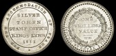 Norfolk, King’s Lynn, Isaquey Hedley, ‘Morgan’s’ Shilling, 1811, silver token stamp office, etc, rev. value...