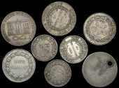 Staffordshire, Bilston, George Rushbury and Edward Woolley, Shilling, 1811, 4.16g/12h (D 2), Sixpence, 1811,...
