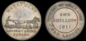 Sussex, Rowfant, Henry Hunt, Shilling, 1811, farmer ploughing, rev. value, 4.53g/12h (KR 304; D 14). Extremely fine...