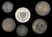 Yorkshire, Bradford, James Laycock, Shilling, 1812, 4.22g/12h (D 3); Bridlington, Isaac Cook and Robert Harwood,...