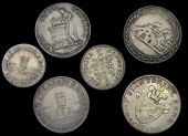 Flint, Holywell, Jones, Oldfield, Sankey & Oakley, Shilling, 1811 (2), 3.97g/6h (D 4), Sixpence, 1811, 2.11g/6h (D...
