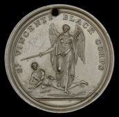 Isle of St. Vincents Black Corps Medal 1795, bronze, pierced for suspension, good very fine and scarce	 £800-1000