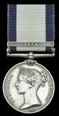 Naval General Service 1793-1840, 1 clasp, Java (G. W. Connell, Midshipman) very fine 	 £1600-1800